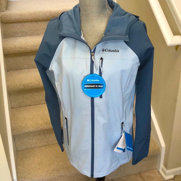 New Women’s Columbia water resistant hooded lightweight jacket.  Size L. - Picture 1 of 12
